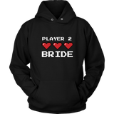 Player 2 Bride Two Sided Hoodie