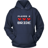 Player 2 Bride Two Sided Hoodie