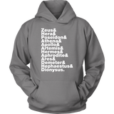 Greek Gods Helvetica Hoodie