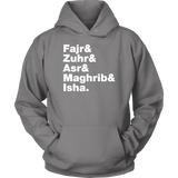 Muslim Prayers Helvetica Hoodie