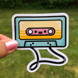 Old School Pencil Cassette Tape Stickers