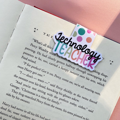 Technology Teacher Magnetic Bookmark