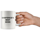 Existence's Best Boss White Mug