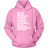 Greek Gods Helvetica Hoodie