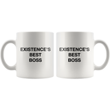 Existence's Best Boss White Mug