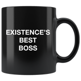 Existence's Best Boss Black Mug